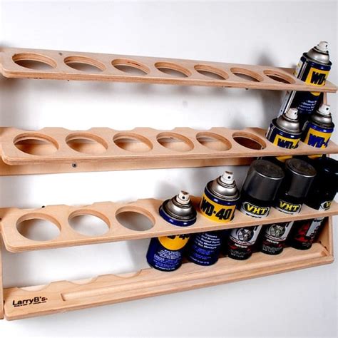 20 Can Spray Paint Or Lube Can Wall Mount Storage Holder Rack Etsy