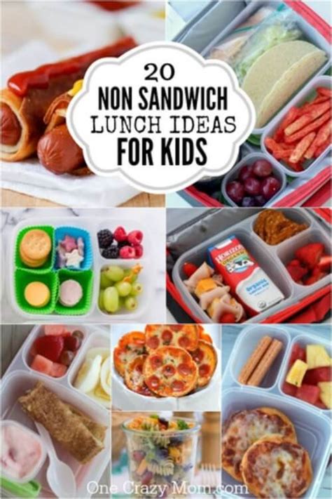 These snacks will help them cool down and be enjoyable at the same time. Non Sandwich Lunch Ideas for Kids - 20 kid friendly lunch ...