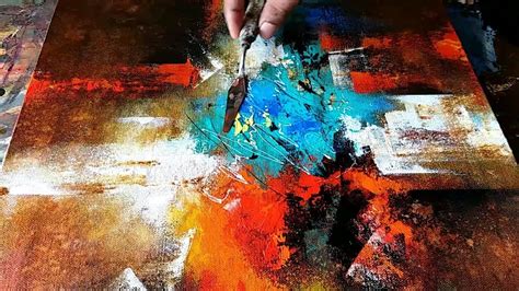 Video And Text By Surajfinearts Abstract Art Easy Wash Techniques In