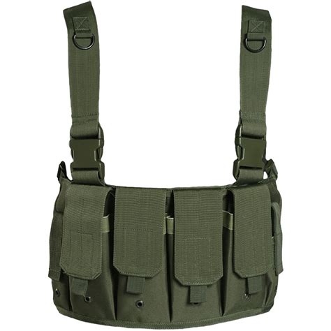 Miltec Tactical Magazine Carrier Chest Rig Olive Green Or Black Buy