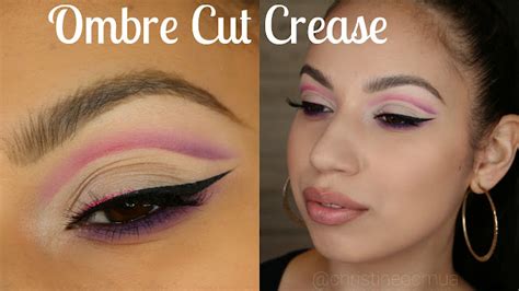 Pink And Purple Ombre Floating Cut Crease Tutorial