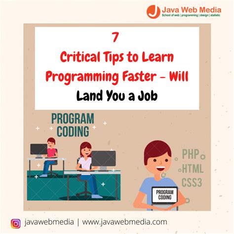 Critical Tips To Learn Programming Faster Will Land You A Job Blog Java Web Media