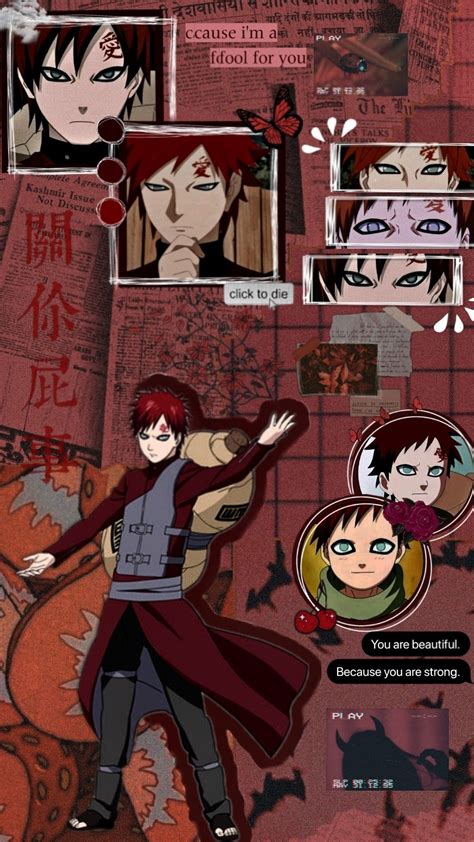 Gaara Aesthetic Wallpaper Mangá Kawaii Anime Naruto Anime
