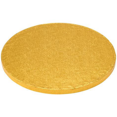 10 Round Gold Foil Cake Board Decopac