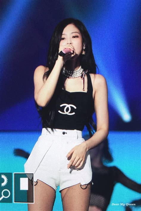 To complete the look, sport a chunky belt, fix your hair in a french braid, and channel your inner goddess. BLACKPINK Jennie Rocks This Chanel Top! - Bias Wrecker ...