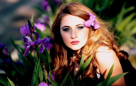 Free Images Girl Hair Flower Model Spring Color Fashion Lady