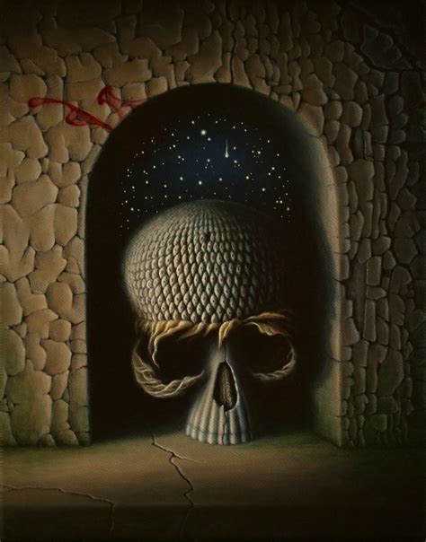 Arkadiusz Szymanek Painting Surreal Art Day Of The Dead Skull