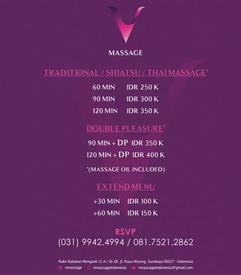 V Massage Direktori Tempat Spa Indonesia