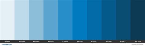 Blue Color Palette Hex Codes