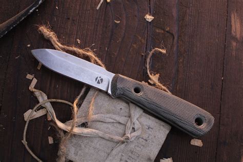 Dan Koster Wss Neck Knife 3” Fixed Blade Black Micarta Cpm 3v