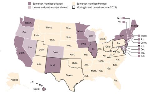 The State Of The States On Same Sex Marriage In 1 Map The Washington