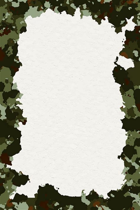 Green Camouflage Frame Border Aesthetic Free Photo Rawpixel