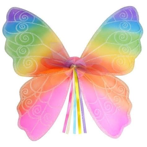 Rainbow Fairy Wings 50cm X 45cm Earth Fairy