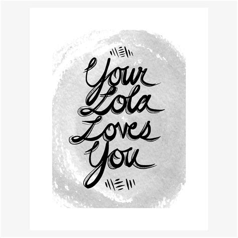 Your Lola Loves You Art Print The Lola X Kenneth Collaboration