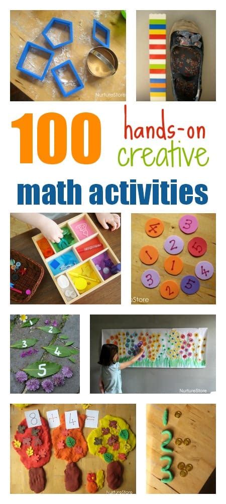 100 Hands On Creative Math Activities For Kids Nurturestore