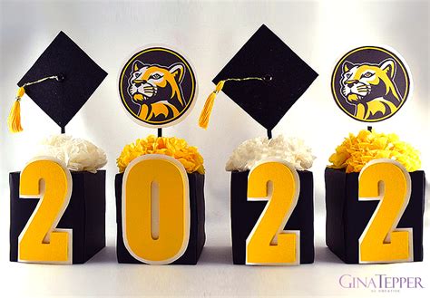 Diy Graduation Centerpiece Idea Step By Step Instructions