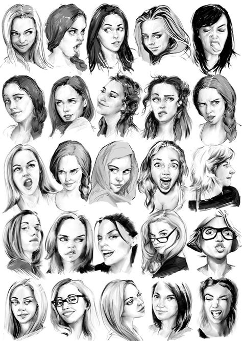 Face Practice By Joshsummana Art Reference Drawing People Drawing