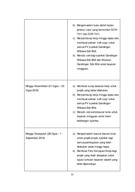 Demikianlah artikel tentang 50 contoh soal bahasa indonesia pilihan ganda tentang teks laporan hasil observasi dan jawabannya. CONTOH REPORT LATIHAN INDUSTRI 2016 POLITEKNIK DAT