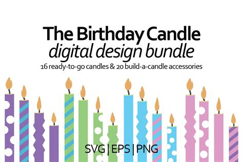 Art And Collectibles Digital Candle Svg Bundle Christmas Candle Svg