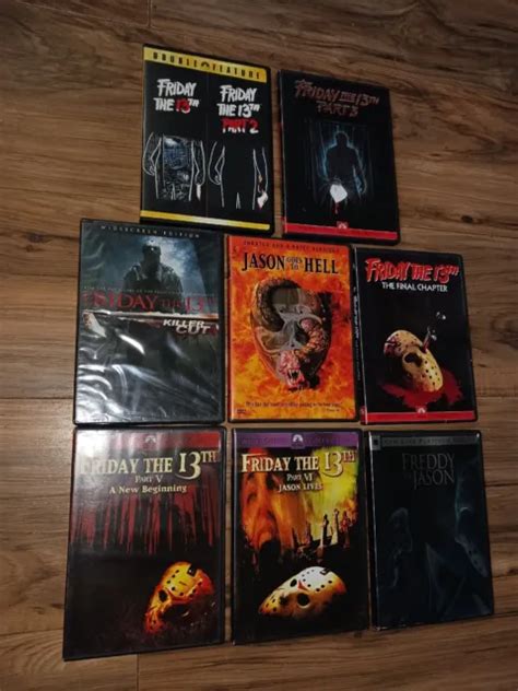 Lot Of Friday The Th Thirteenth Dvd Movie Collection Jason