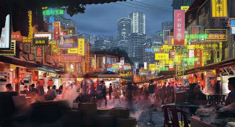 Artstation Chinese Street Food Night Market