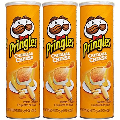 Pringles Chips Cheddar Cheese 596 Oz 3 Pk