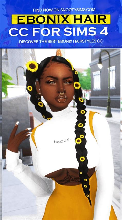 Sims 4 Ebonix Hair Cc You Will Love For Your Female And Male Sims In 2023