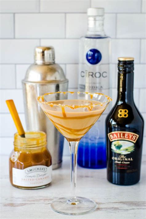 Easy Salted Caramel Martini For Dessert In A Glass Coastal Wandering