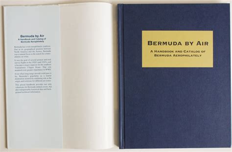 Bermuda By Air A Handbook And Catalog Of Bermuda Aerophilately By