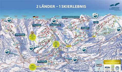 Riezlern Skigebied Pistekaart Ski Oberstdorf Kleinwalsertal