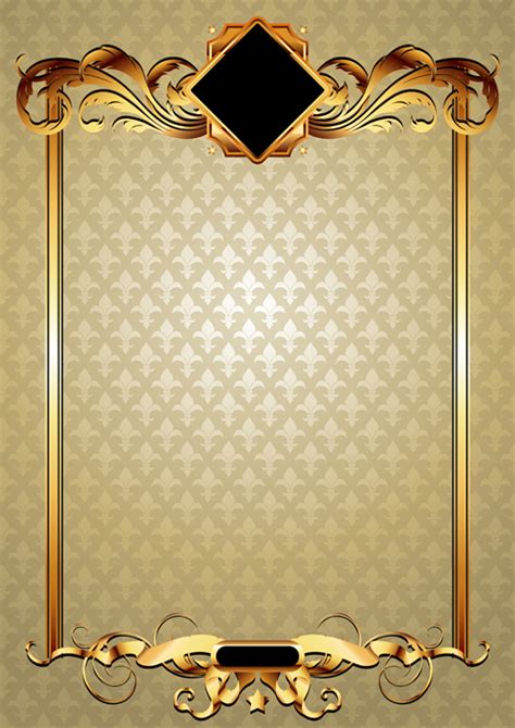 Gold Elements Vector Backgrounds 03 Vector Background Free Download