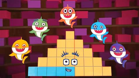 Numberblocks Puzzle Tetris 25 Pyramid With New Baby Shark