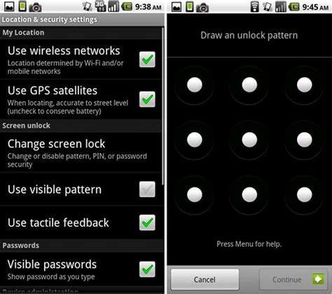 Setup A Screen Lock Pattern For Your Android Device Campad