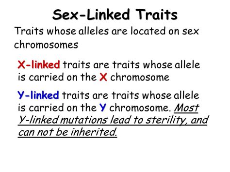 Sex Linked Traits Presentation Biology