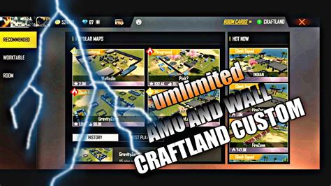 Free Fire How To Create Craftland Custom Unlimite Walls Youtube