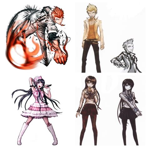 Danganronpa Character Beta Designs