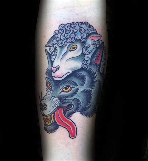 50 Wolf In Sheeps Clothing Tattoo Designs For Men Manly