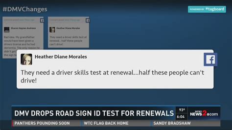 Nc Eliminates Road Sign Test For Driver License Renewal