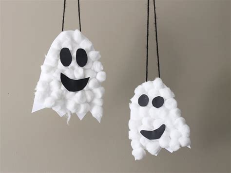 Halloween Craft Puffy Ghosts Thriving Home