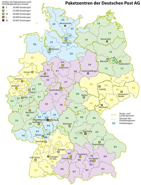 Postleitzahlen Karte Deutschland