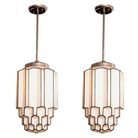 Mcm art deco hanging lamp light gold art deco bronze retro vintage gold white. 15 Photo of Art Nouveau Pendant Lights