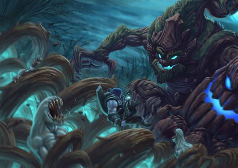 Maokai And Yorick By Peihao Wang Lol League Of Legends Champions