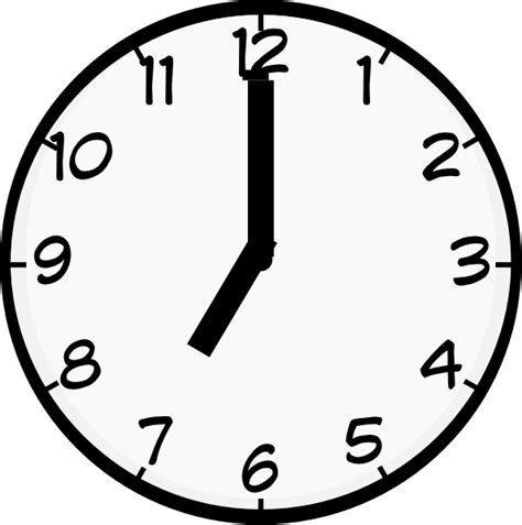 7 O Clock Clip Art At Vector Clip Art Online Royalty Free