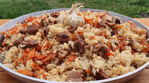 ASMR Delicious Uzbek Pilaf Recipe Rice Pilaf Recipe YouTube