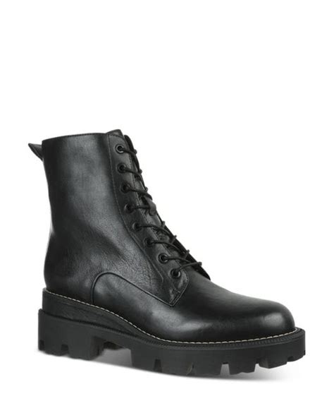Sam Edelman Leather Garret Combat Boots In Black Lyst
