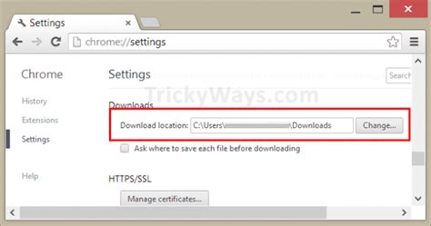 To manage chrome download settings, you need to: Change Default Download Location Chrome | Download ...