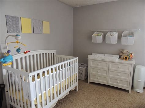 Diy Gender Neutral Nursery Gray Yellow And White Girls Room Paint