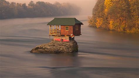 3840x2160px Free Download Hd Wallpaper Nature Boathouse Shed