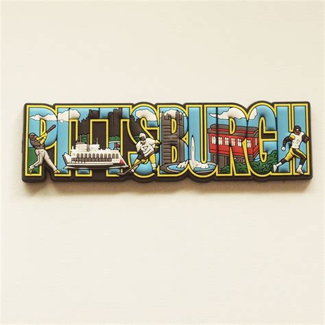 Flexible Pgh Word Magnet - Positively Pittsburgh