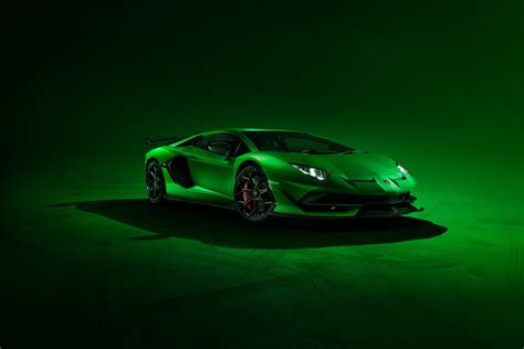 Download Supercar Green Car Car Lamborghini Vehicle Lamborghini Aventador Svj Hd Wallpaper